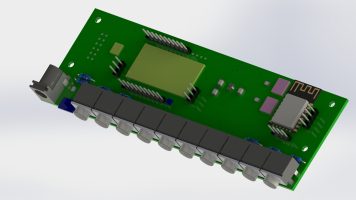 PCB SolidWorks 3D modeling